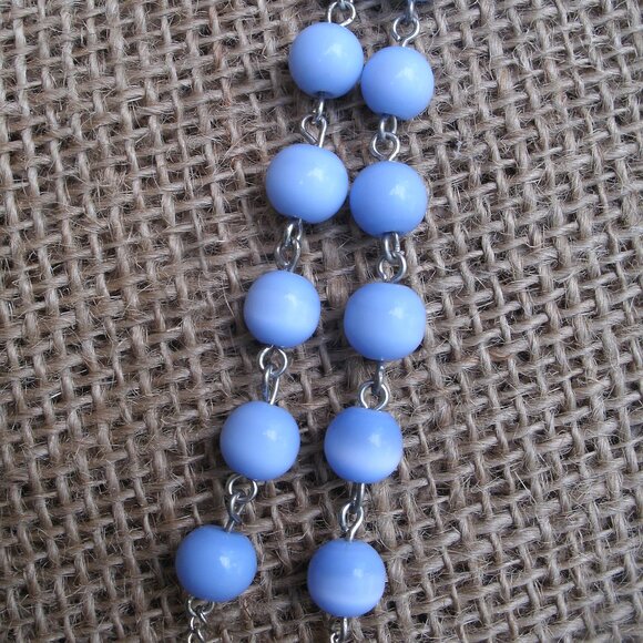 Handmade Crucifix Rosary Cats Eye Beads St Francis - Picture 12 of 12